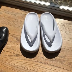 White flip-flops Mia brand